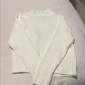 Lulus Women’s Cream Ribbed Sweater